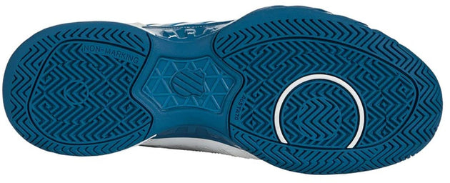 06989-126 K-Swiss Men’s Bigshot Light 4 Tennis Shoes (Brilliant White/Celestial/Scuba Blue)