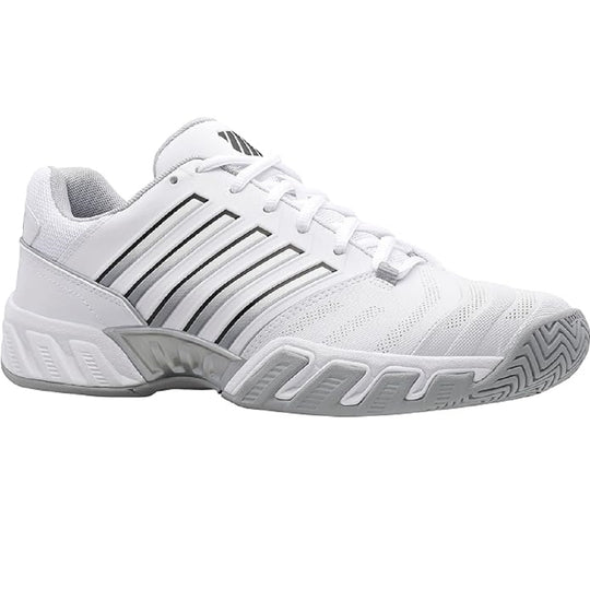 06989-162 K-Swiss Men's Bigshot Light 4 Tennis Shoes (White/High-Rise/Black)