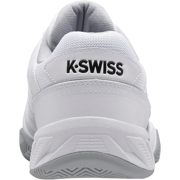 06989-162 K-Swiss Men's Bigshot Light 4 Tennis Shoes (White/High-Rise/Black)