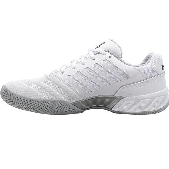 06989-162 K-Swiss Men's Bigshot Light 4 Tennis Shoes (White/High-Rise/Black)