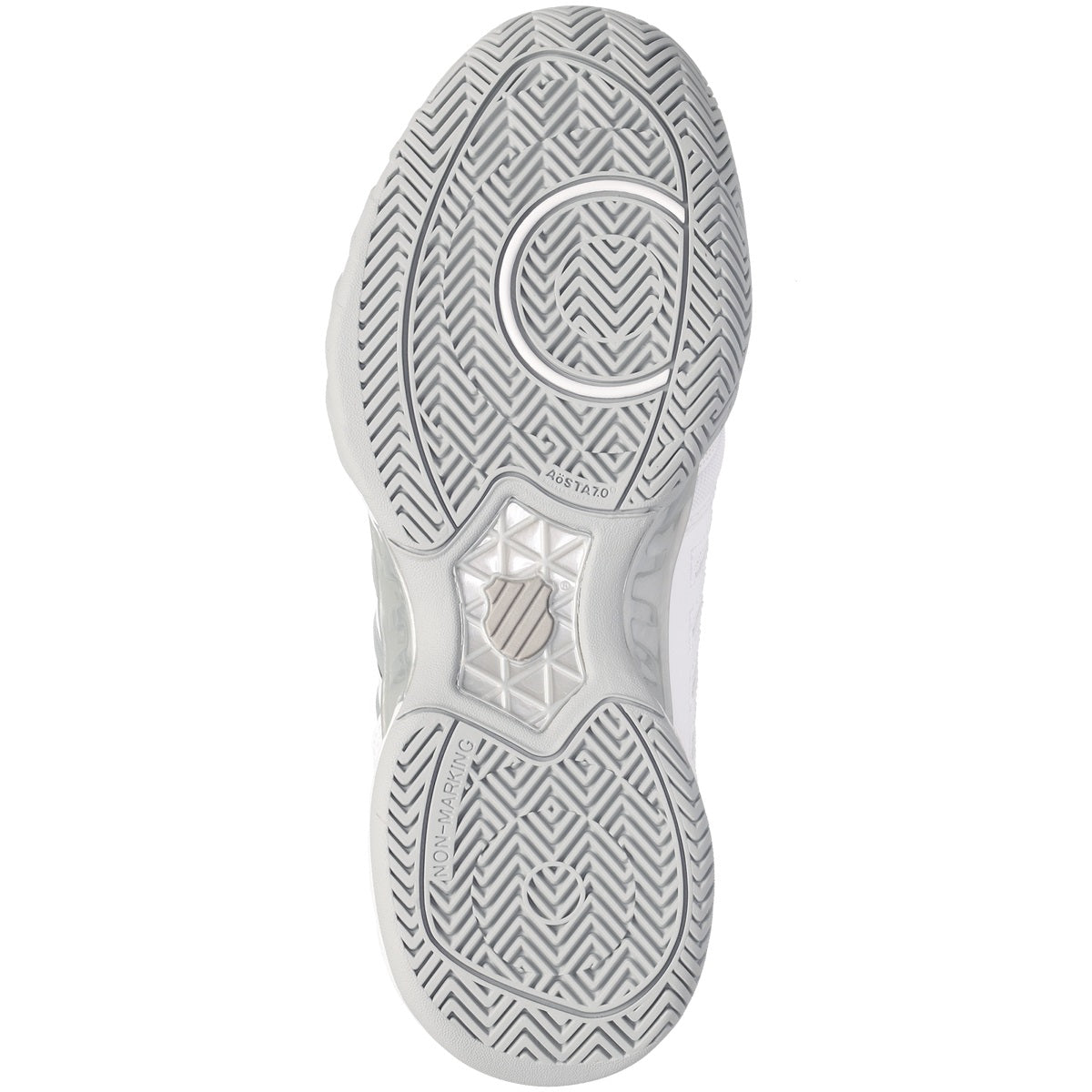 06989-162 K-Swiss Men's Bigshot Light 4 Tennis Shoes (White/High-Rise/Black)