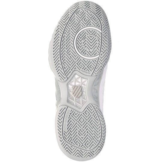 06989-162 K-Swiss Men's Bigshot Light 4 Tennis Shoes (White/High-Rise/Black)