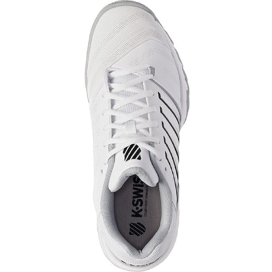K-Swiss Men's Bigshot Light 4 Tennis Shoes (White/High-Rise/Black)