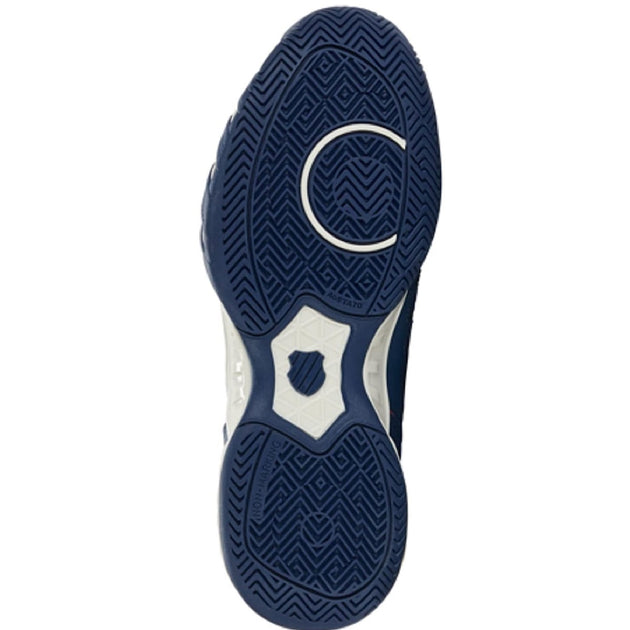 06989-418 K-Swiss Men's Bigshot Light 4 Tennis Shoes (Blanc de Blanc/Blue Opal/Lollipop)