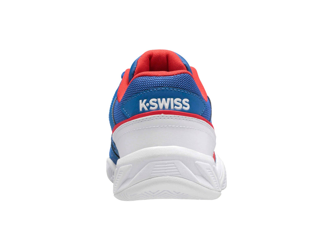 06989-444 K-Swiss Men's Bigshot Light 4 Tennis Shoes (Classic Blue/White/Berry Red) - Heel