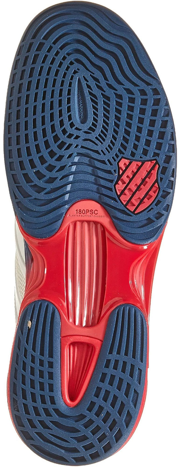 07392-146 K-Swiss Men's SpeedTrac Tennis Shoes (Blanc De Blanc/Blue Opal/Lollipop)