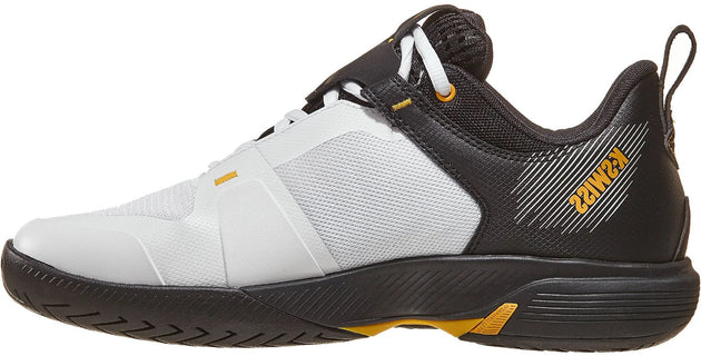 07395-140 K-Swiss Men's Ultrashot Team Tennis Shoes (White/Moonless Night/Amber Yellow)
