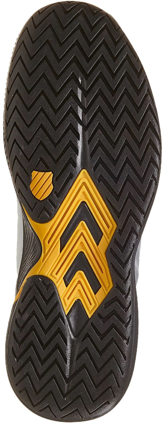 07395-140 K-Swiss Men's Ultrashot Team Tennis Shoes (White/Moonless Night/Amber Yellow)