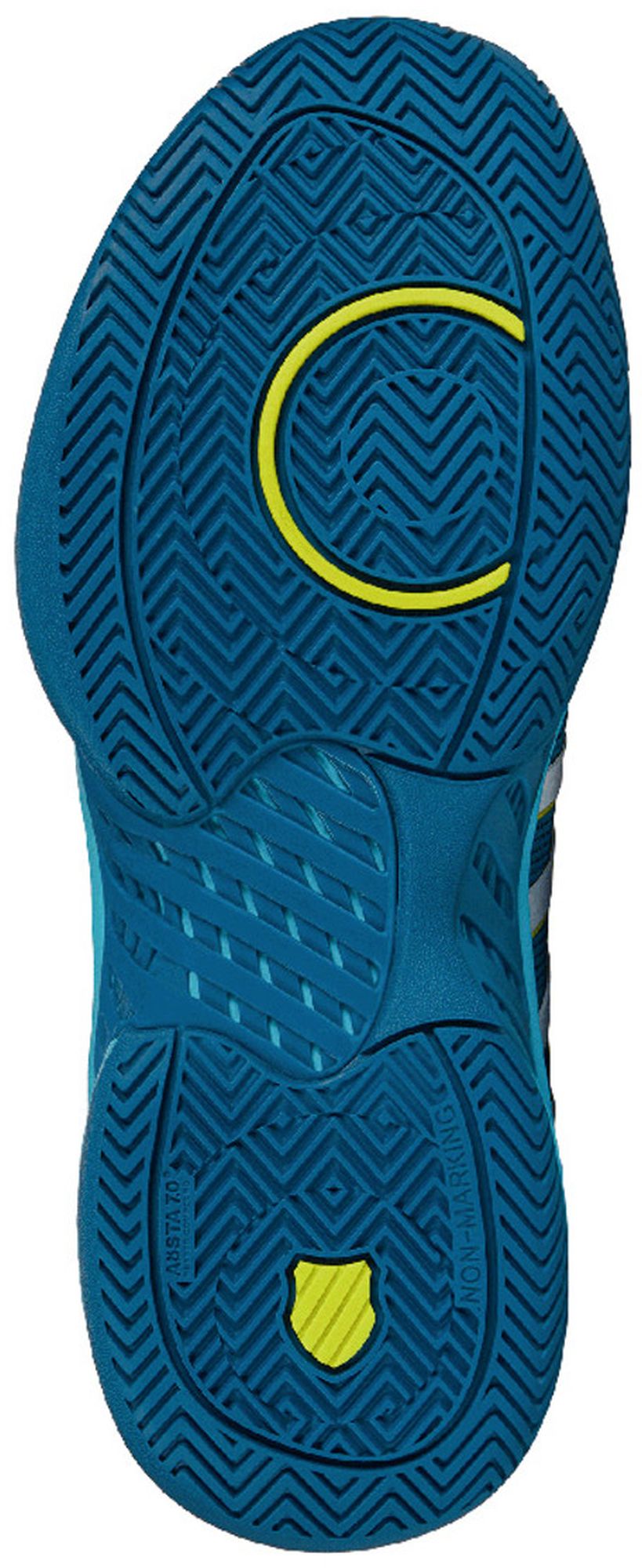 07916-421 K-Swiss Men's Pickleball Supreme Pickleball Shoes (Celestial/Scuba Blue/Brilliant White)