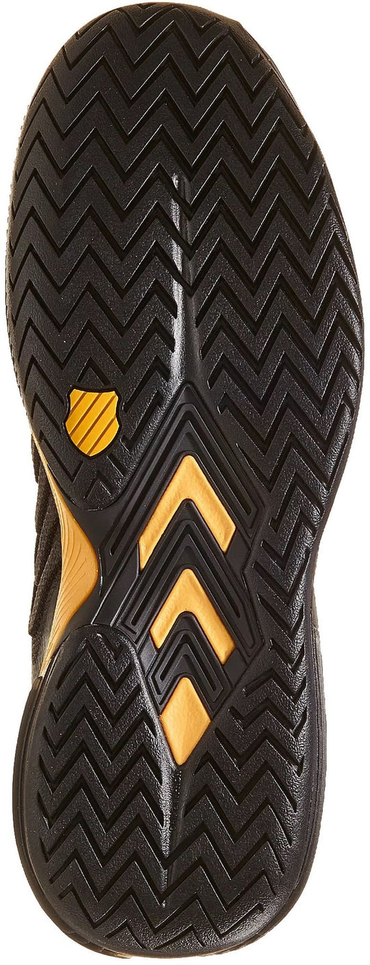 08415-071 K-Swiss Men's Ultrashot 3 Herringbone Bottom Clay Court Tennis Shoes (Moonless Night/Amber Yellow)
