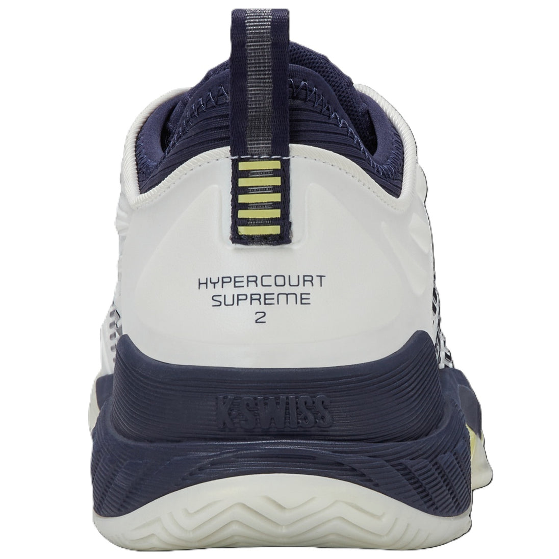 K-Swiss Men's Hypercourt Supreme 2 Tennis Shoes (Blanc de Blanc/Naval Academy/Luminary Green)