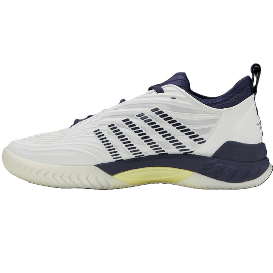 K-Swiss Men's Hypercourt Supreme 2 Tennis Shoes (Blanc de Blanc/Naval Academy/Luminary Green)