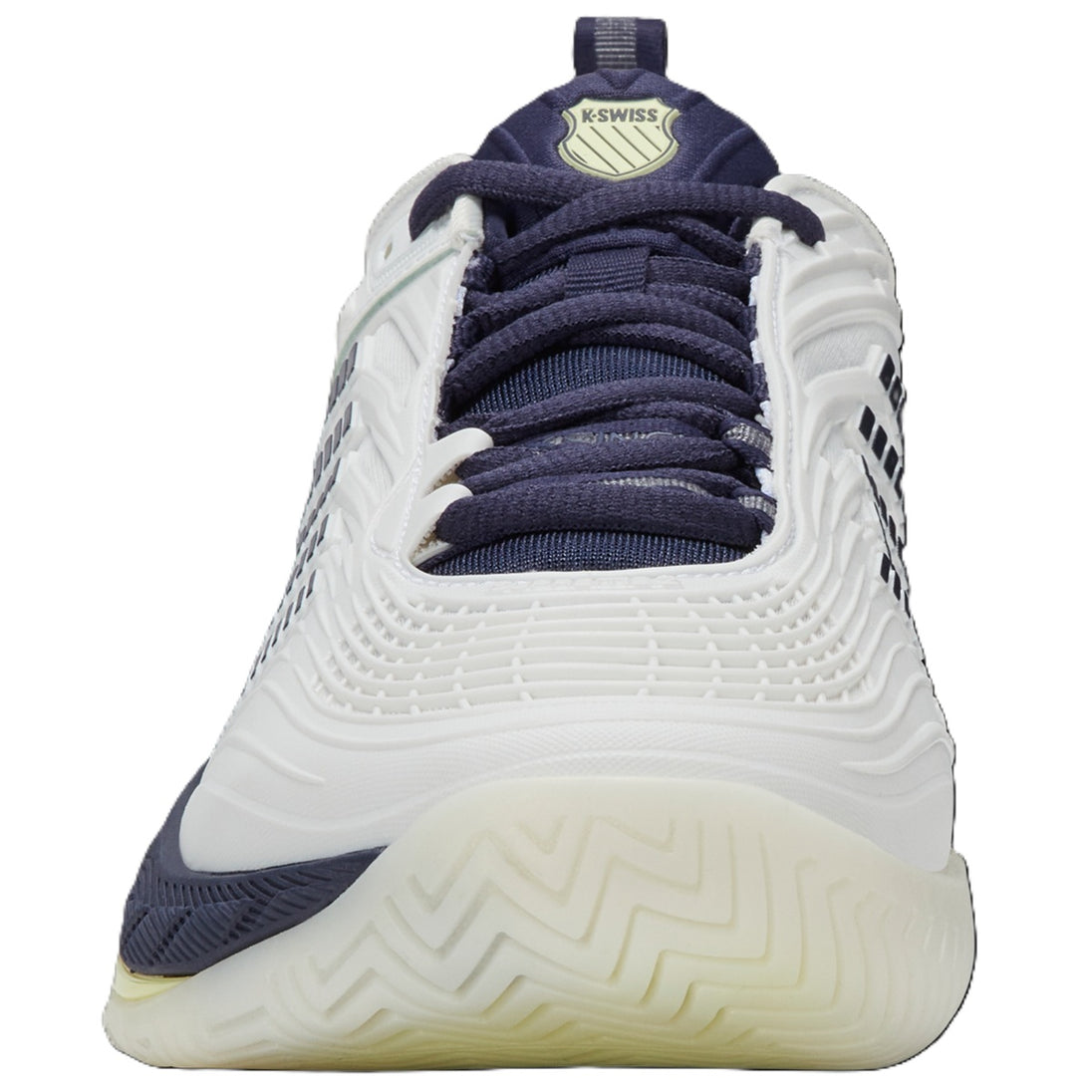 K-Swiss Men's Hypercourt Supreme 2 Tennis Shoes (Blanc de Blanc/Naval Academy/Luminary Green)