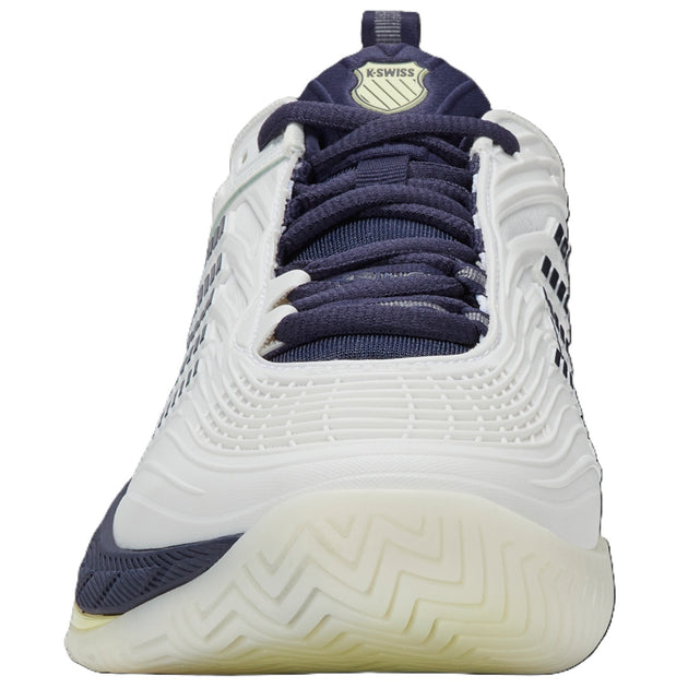 K-Swiss Men's Hypercourt Supreme 2 Tennis Shoes (Blanc de Blanc/Naval Academy/Luminary Green)