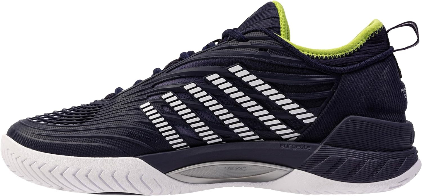 09071-494 K-Swiss Men's Hypercourt Supreme 2 Tennis Shoes (Peacoat/White/Lime Green)