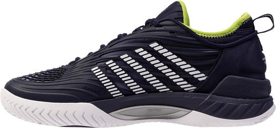09071-494 K-Swiss Men's Hypercourt Supreme 2 Tennis Shoes (Peacoat/White/Lime Green)