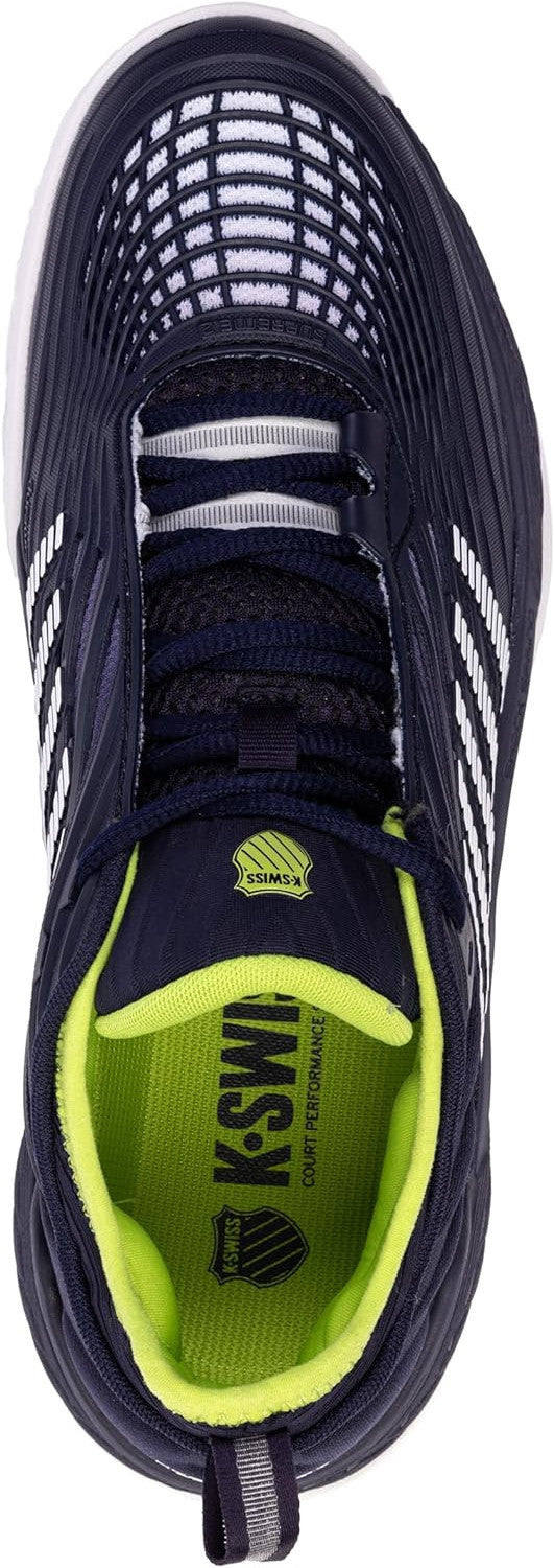 09071-494 K-Swiss Men's Hypercourt Supreme 2 Tennis Shoes (Peacoat/White/Lime Green)