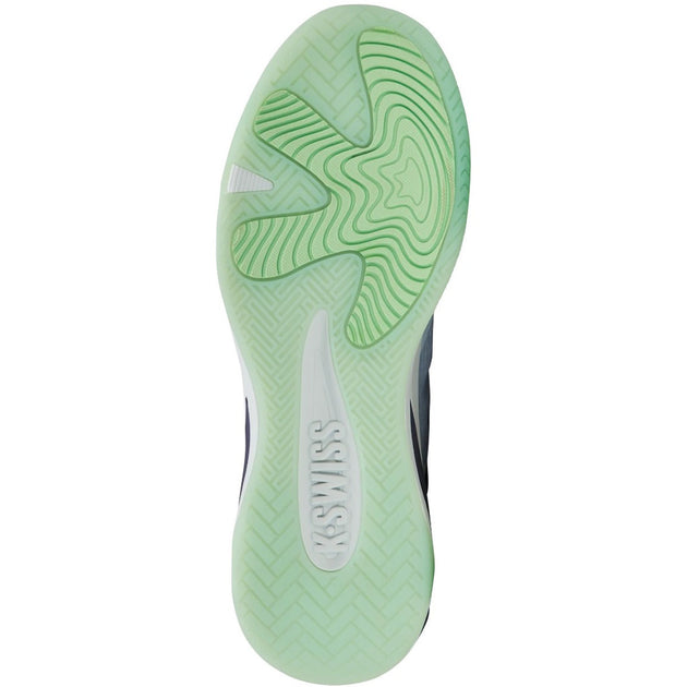 09491-410 K-Swiss Men's K-Frame Pickleball Performance Shoes (Artic Ice/Oceana/Patina Green)