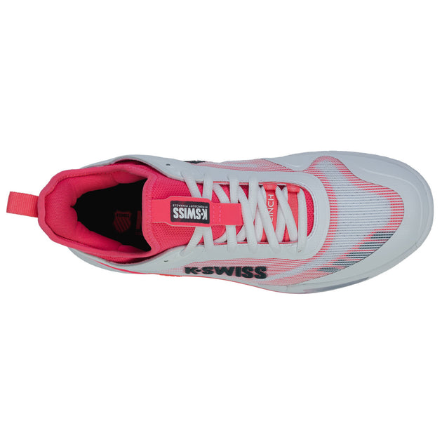 09494-106 K-Swiss Men’s Hypercourt Pinnacle Tennis Shoes (White Neon Blaze Stargazer)