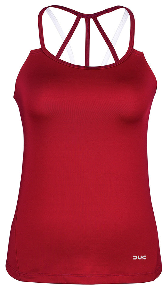 DUC Chic Women's Tennis Tank (Cardinal)