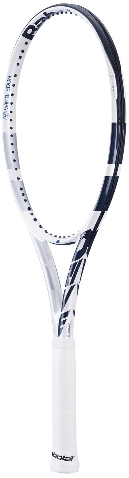 101516-100 Babolat Pure Drive Wimbledon Tennis Racquet (White/Grey)