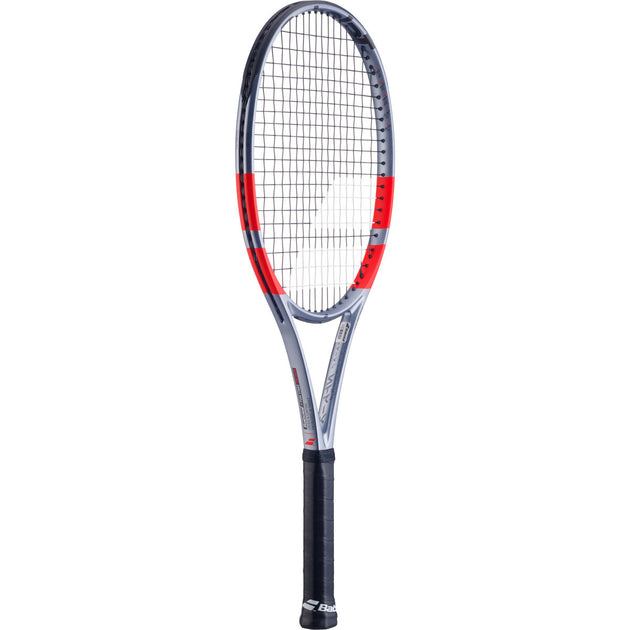 101576-3018 Babolat Pure Strike 100 16x20 4th Gen Tennis Racquet (Carbon Grey)