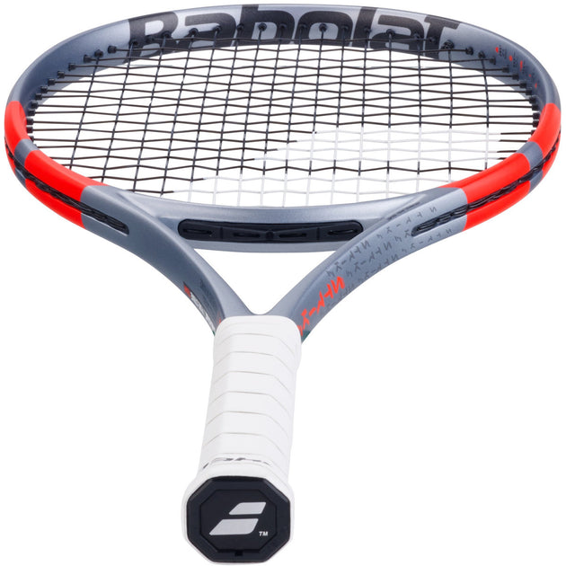 101580-3018 Babolat Pure Strike 100 Team 4th Gen Tennis Racquet (Carbon Grey)