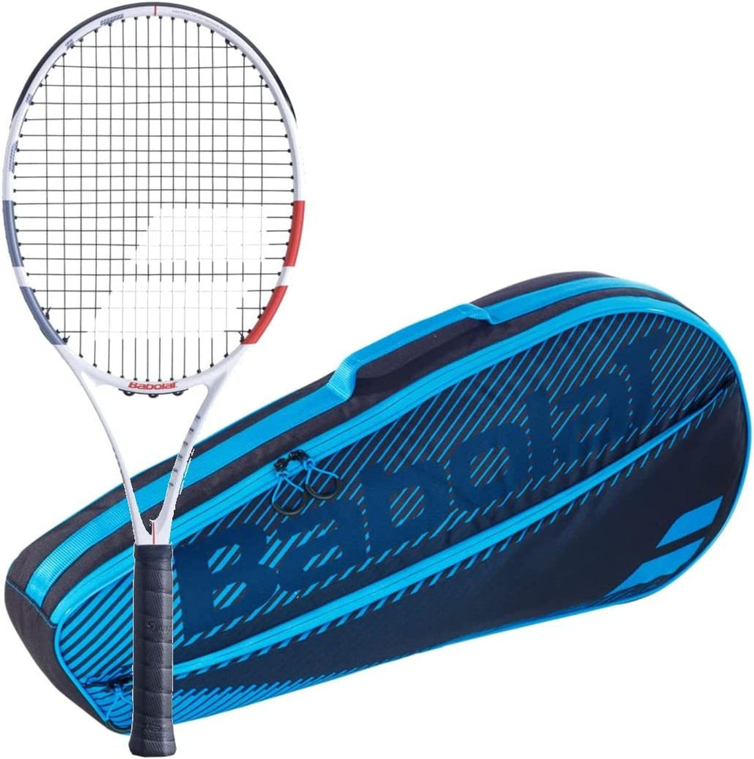 102414-323-751202-146-BNDL Babolat Evo Strike + Blue Club Bag Tennis Starter Bundle