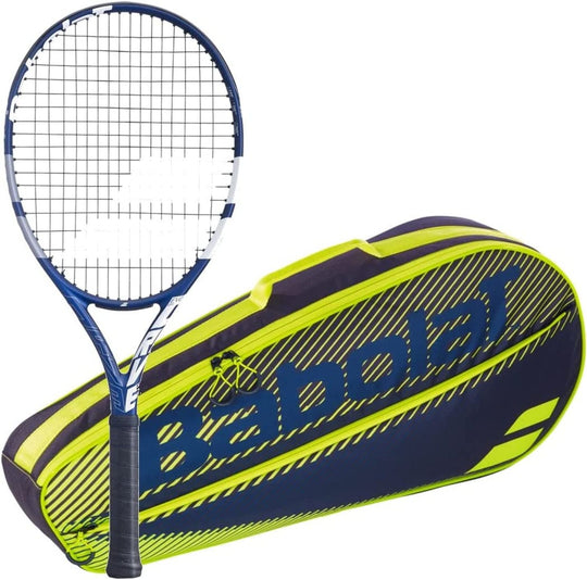102434-102-751202-142-BNDL Babolat Evo Drive 115 + Yellow Club Bag Tennis Starter Bundle