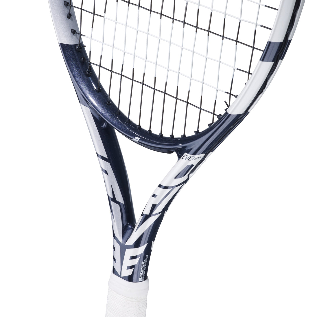 102523-100 Babolat Evo Drive 115 Wimbledon Strung Tennis Racquet (Grey/White)