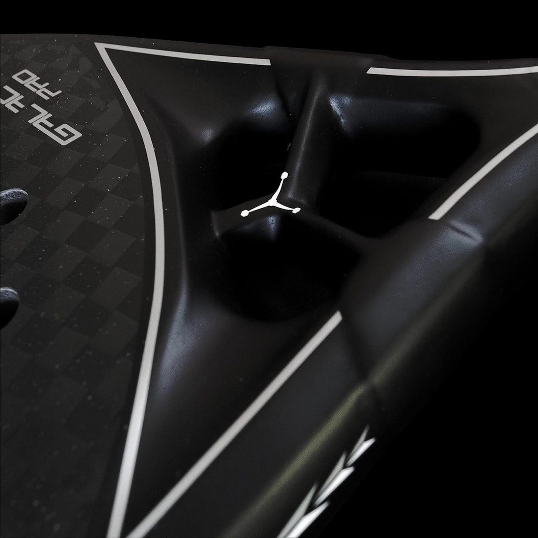 10325863 Dunlop Galactica Pro Padel Racket (12K) (Black/Silver) - Handle