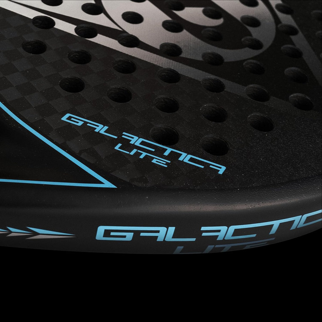 10325867 Dunlop Galactica Lite Padel Racket (Black/Silver) - Side 2
