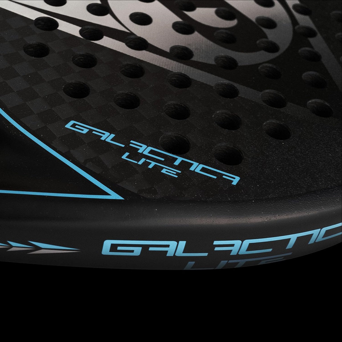 10325867 Dunlop Galactica Lite Padel Racket (Black/Silver) - Side 2