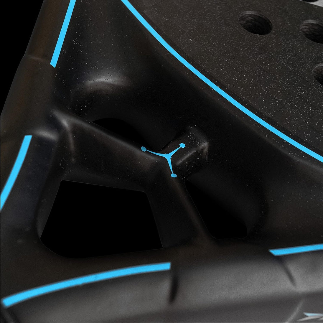 10325867 Dunlop Galactica Lite Padel Racket (Black/Silver) - Side 3