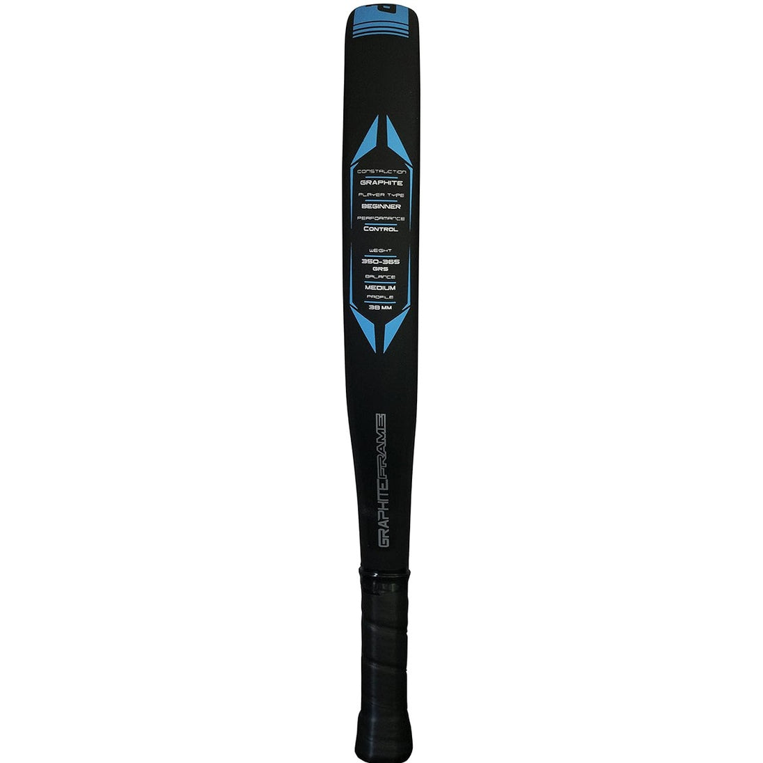 10325875 Dunlop Rapid Control 3.0 Padel Racket (Black/Blue)/Yellow) - Edge 2