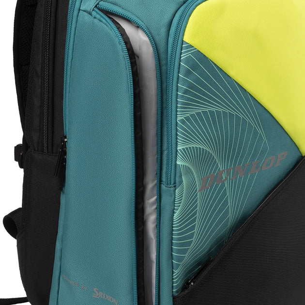 10364025 Dunlop SX Performance Tennis Backpack (Teal/Yellow)