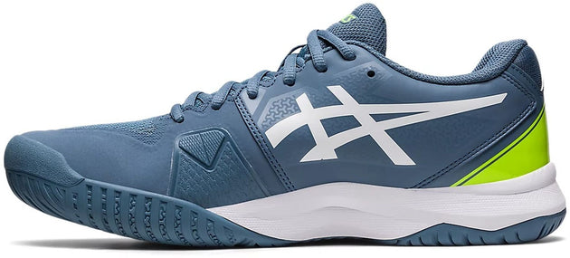1041A222-400 Asics Men's Gel Challenger 13 Tennis Shoes (Steel Blue/White)