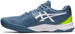 1041A222-400 Asics Men's Gel Challenger 13 Tennis Shoes (Steel Blue/White)