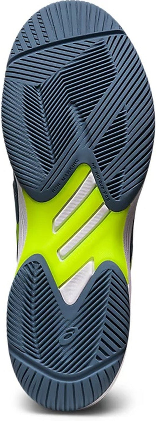 Asics Men's Solution Swift FF Tennis Shoes (Steel Blue/Hazard Green)