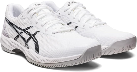 1041A337-100 Asics Men's Gel-Game 9 Tennis Shoes (White/Black)