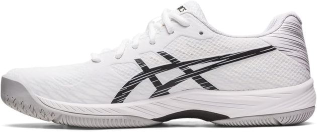 1041A337-100 Asics Men's Gel-Game 9 Tennis Shoes (White/Black)