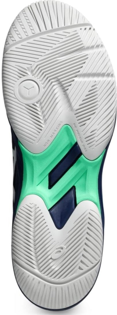 1041A337-401 Asics Men's Gel-Game 9 Tennis Shoes (Blue Expanse/White)