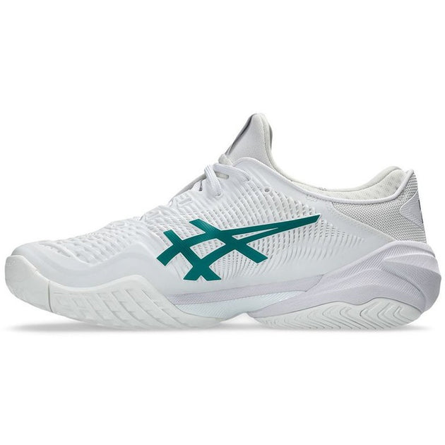 1041A361-100 Asics Men's Court FF 3 Novak Tennis Shoes (White/Pitch Green)