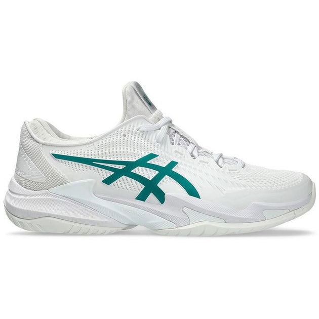1041A361-100 Asics Men's Court FF 3 Novak Tennis Shoes (White/Pitch Green)