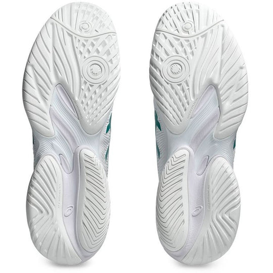1041A361-100 Asics Men's Court FF 3 Novak Tennis Shoes (White/Pitch Green)