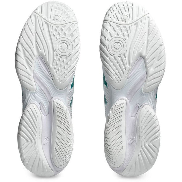 1041A361-100 Asics Men's Court FF 3 Novak Tennis Shoes (White/Pitch Green)