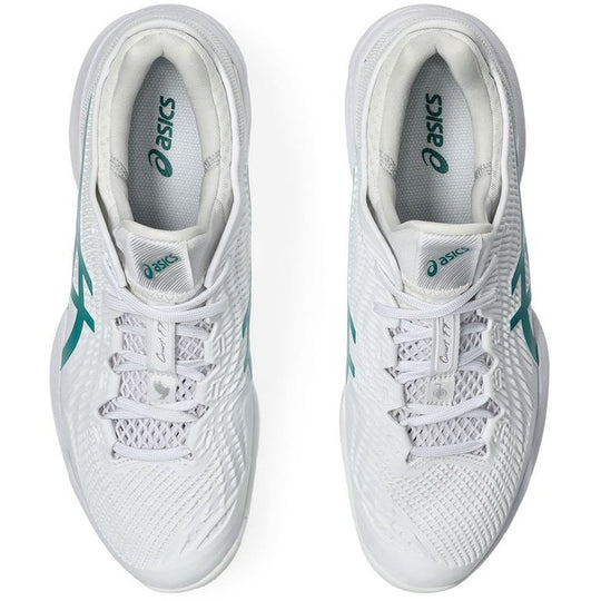1041A361-100 Asics Men's Court FF 3 Novak Tennis Shoes (White/Pitch Green)