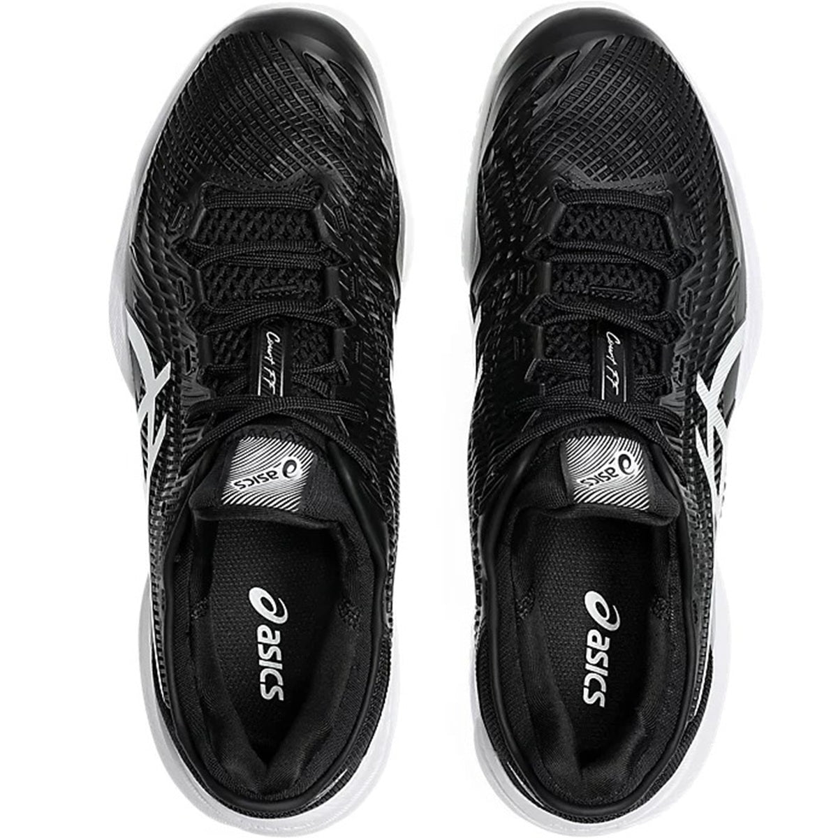 1041A369-002 Asics Men's Court FF 3 Tennis Shoes (Black/White)