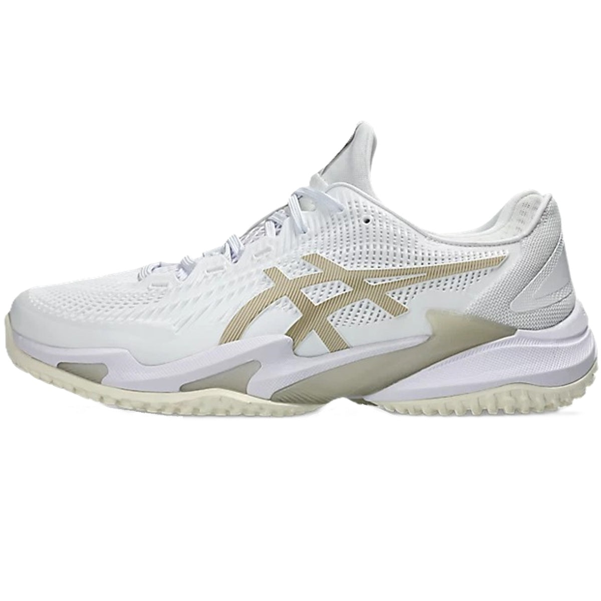 Asics Men's Court FF 3 All Court Tennis Shoes (White/Putty)