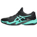 1041A370-002 Asics Men's Court FF 3 Tennis Shoes (Black/Aurora Green)